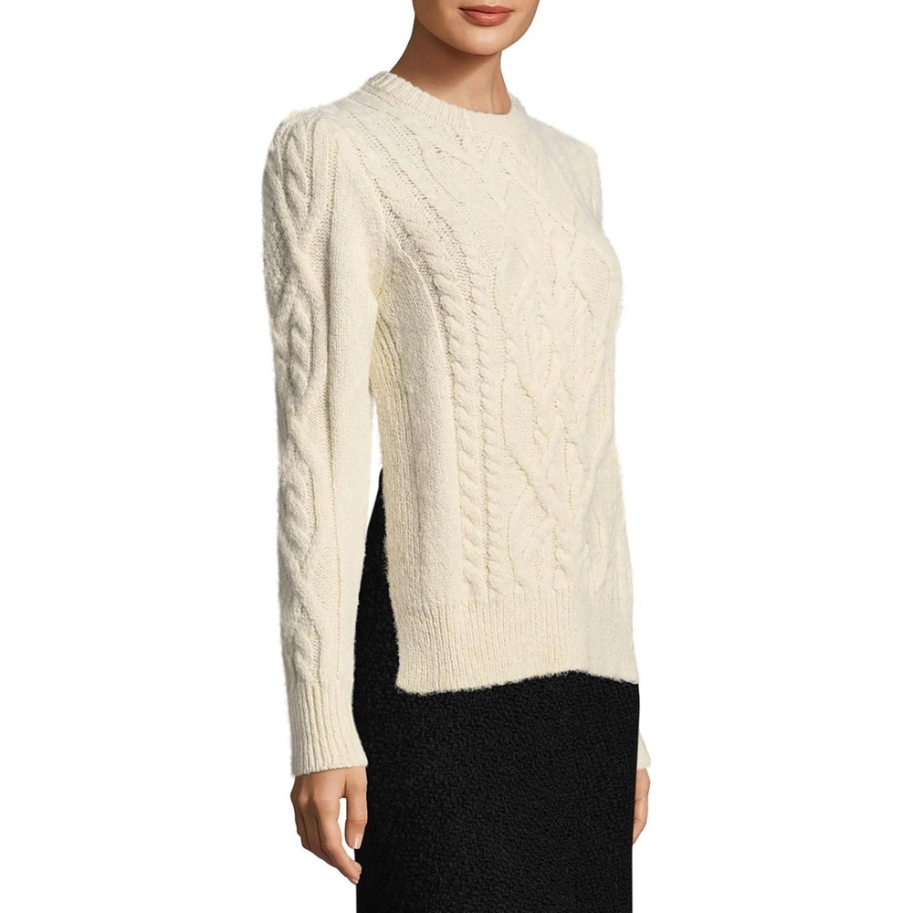 Isabel Marant gayle alpaca cable knit sweater ecru cream white - Picture 8 of 13